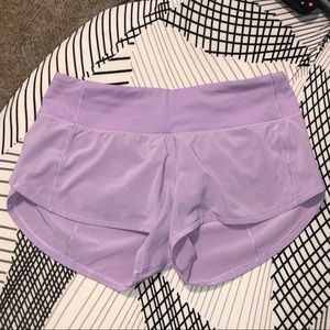 Purple lulu shorts